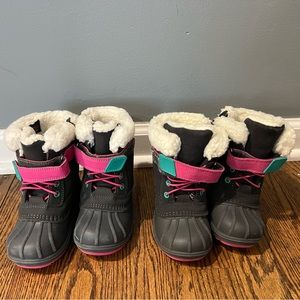 Cat & Jack Baby/Toddler Girl Snow boots. Size 6 and Size 7
